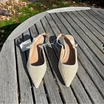 A New Day Nwt Women's Milan Slingback Heels - size 9.5 pearl wedding glam fall Photo 1