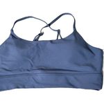 Johnny Was  Brand Calme Sports Bra Denim Blue Size Large Photo 4