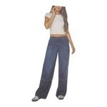 Celebrity Pink Women Blue Denim Jeans Size S Wide Leg Mid Rise Zip Closure Gardener Jeans Photo 1