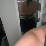 Tempt Me Green XL - -  Women XL Bikini Top Push Up Swim Top Halter Retro Photo 6