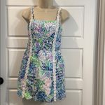 Lilly Pulitzer  Jesse Shell of a party lace trim stretch dress/Shorts Romper 2 Photo 6