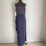 Alex Evenings sz 14 blue glitter formal sheath dress NWT (no jacket) Photo 5