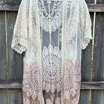 Mystree  Ombré Boho Lace Kimono S/M Photo 0