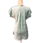 Vtg Ilise Stevens Nightgown Kimono Light Blue Satin Floral Size M Sleep Dress Size M Photo 1