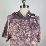 Cotton Citizen  Purple Tie Dye Short Sleeve Hoodie Photo 2