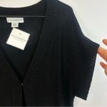 Sag Harbor NWT Short Sleeve Black Knit Bolero Cardigan Sweater Size Large Photo 2