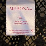 Merona Black Mesh Beach Cover Up Size XL Photo 2