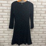 Draper James  Black With Holly Berries Ruffle Dress 2 Photo 5