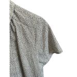 Dana Buchman Dana‎ Buchman Women's Black White Polka Dot Short Sleeve Button Up Shirt L Photo 1