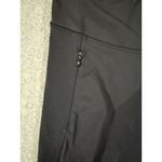Lululemon womens leggings 4 black crop overlay capri side scrunch EUC Photo 3