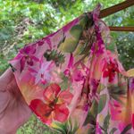 Rabbit Rabbit Rabbit Designs Women's Pink Floral Off The Shoulder Dress Size 16 Photo 3