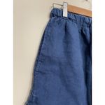 Bella Dahl  100% Linen Shorts Women XS Blue Pullon Drawstring Elastic Pockets Photo 1