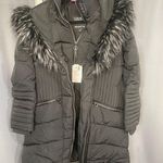 Noize Gigi Vegan Faux Fur Trim Quilted Parka medium S7 Black Photo 7