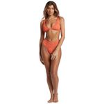 Billabong  Orange Summer High Maui Rider Ribbed Bikini Bottoms XL NWT Photo 6