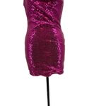 Hello Molly  Citadel Skies Sequin Mini Dress Fuchsia Purple‎ Pink Size US 6 Photo 5