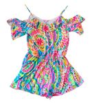 Lilly Pulitzer Fenella ruffle shoulder romper size small Photo 10