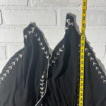 The Pyramid Collection Cardigan Women 3X Black Embroidered Open Long Sleeve Boho Photo 12