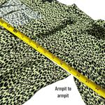 AFRM Surplice Leopard Print Neon Green Bodysuit Party Festival Evening XL Photo 8