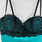 Frederick's of Hollywood  Satin Lace Up Back Padded Chemise Women's Size Large Photo 3