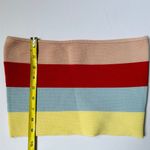 LA Hearts Color Block Ribbed Crop Top strapless Women’s Sz Medium Photo 5