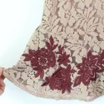 Raga Anthro  Azaria Lace Mini Skirt Taupe Size S‎ Photo 2