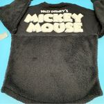 Disney Store Steamboat Willie Black Sherpa Fluffy Spirit Jersey Adults NEW Photo 2