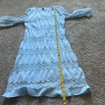 New York & Company Light Blue Long Sleeve Dress Photo 8
