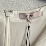 Et Ochs Gabriella Open Neck Gown Long Sleeve Dress in White, NWT, Size 4 White Photo 9