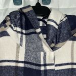 Women’s Mossimo Wool Blend Plaid Mid Length Hooded Coat Size Small Photo 4