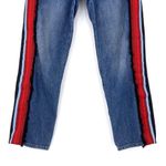 Victoria Beckham  Neat Boy Jean Blue Denim Tuxedo Stripe Fringe 27 Photo 4