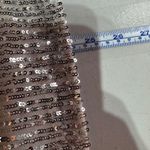 Loft  Shimmery Sequins V Neck Short Sleeve Top Shirt Ivory Size S Party Cocktail Photo 9