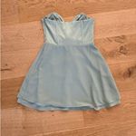 Oh Polly - Strapless Plunge Neck Corset Mini Dress in Sage Green Photo 2