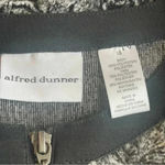 Alfred Dunner Women's Faux Fur Jacket Black Gray Size 18 Animal Print Stretch Photo 3
