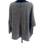 August Silk  Womens Plaid Dolman Sleeve Plush Oversized Tunic‎ Top Black Medium Photo 3