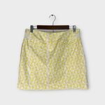 Nike  Golf Skort Women's X-Small Yellow White‎ Pockets Short Elastic Waist Photo 1