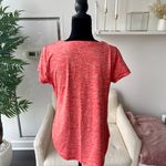 Umbro Orange White V- Neck Short Sleeve Workout Top Size Large Photo 2