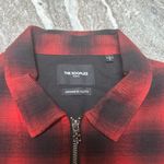 The Kooples  Red and Black Checkered Plaid Zip Shirt Jacket Women’s Sz L Photo 1