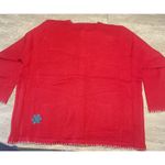 Quacker Factory 2X Christmas Cardigan Red Snowman Holiday Festive Ugly Sweater Photo 5