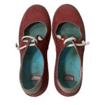 On Foot Your Way Women’s Shoe Red Made In Spain 41 9.5 Comfort Artsy Slip On Size 10 Photo 2