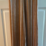 Sans Souci San Souci Brown and White Striped Pants Photo 0