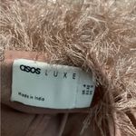 ASOS  Luxe Blush Feathered Top Photo 1