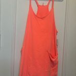 Free People Movement Free People Hot Shot Romper Mini Dress - Neon Coral - Medium Photo 2