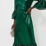 Tuckernuck  | Pomander Place Emerald Crinkle Lurex Lillith Dress Photo 0