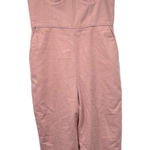 NWT Lovers + Friends Jumpsuit Womens S Pink Spaghetti Straps Fitted Bodice Photo 0