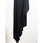 Free People  Bethany Midi Dress Size Small Black Cut Out Asymmetrical Hemline Photo 8