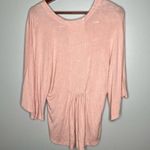 Free People  Dusk Meets Dawn festival  blush pink dolman peasant top size small Photo 7