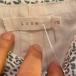 Lush Clothing Lush White and Green Patterned Fabric Photo 1