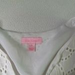 Lilly Pulitzer Astana White Eyelet Ruffle Top Photo 4