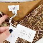 Cami NYC  The Olivia Metallic Gold Silk Blend Camisole Tank Top Animal XS NWT Photo 3