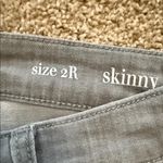 Crown & Ivy  Gray Distressed Skinny Jeans Photo 3